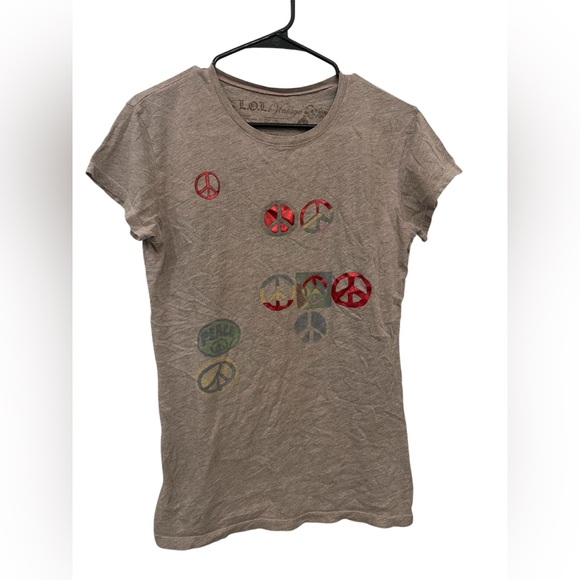 Graphic Peace Sign T-Shirt - Picture 1 of 5